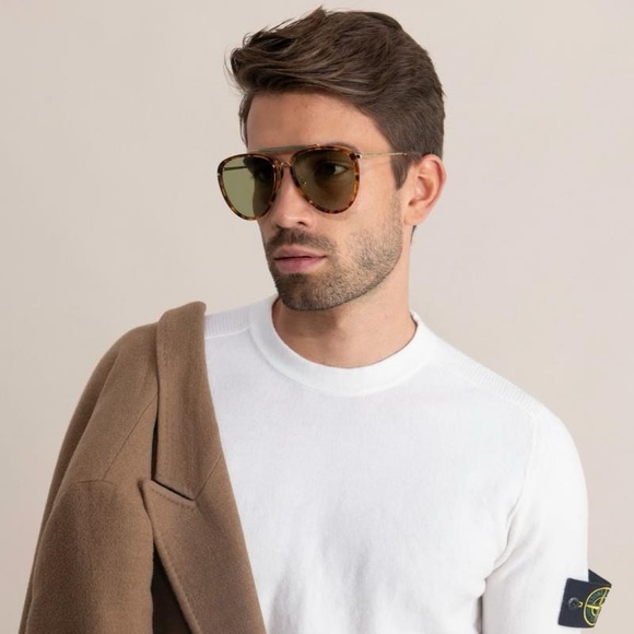 Ship same-day -💯 - New Authentic Gucci Sunglasses GG0672S 003 Havana/Gold/Green - Picture 1 of 14